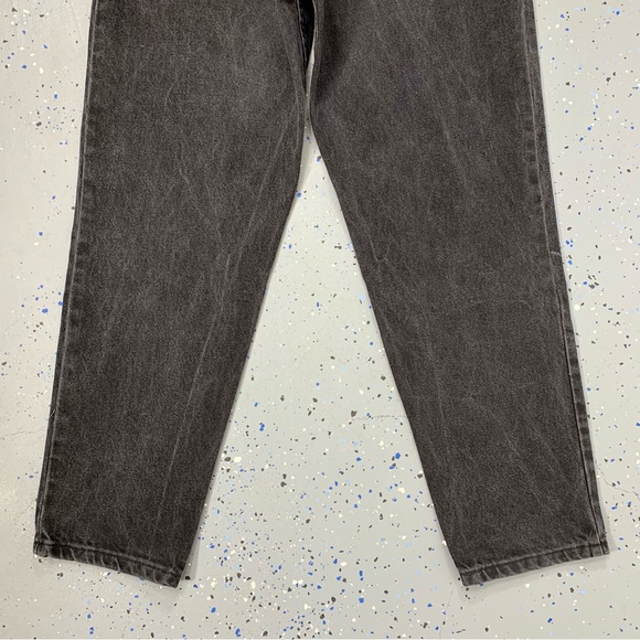 Vintage 80s Gitano Black Denim Jeans High Waist Tapered Leg 12 Petite 31"x29" - Picture 8 of 12